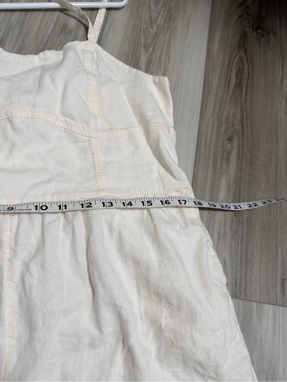 Old Navy Cream Wide-Leg Jumpsuit with Tie Straps SZ XL - Picture 8 of 11